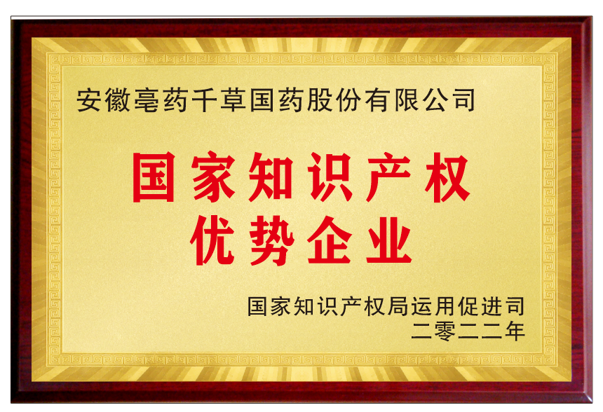 國家知識產(chǎn)權(quán)優(yōu)勢企業(yè)